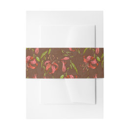 Cintas Para Invitaciones Tiger Lilies Boda