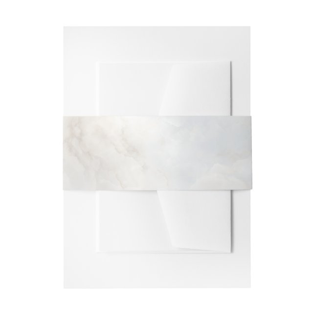 Cintas Para Invitaciones Timeless Refined Modern Luxury Marble (Anverso Ejemplo)