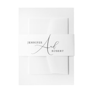 Cintas Para Invitaciones Tipografía De Guión Blac En Fondo Blanco