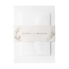 Cintas Para Invitaciones Tira de Rama de Olivo Botánica para Invitación de