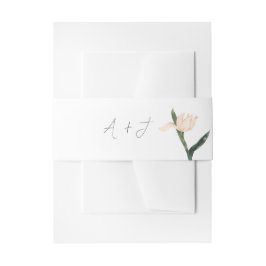 Cintas Para Invitaciones Tono rosa floral moderno