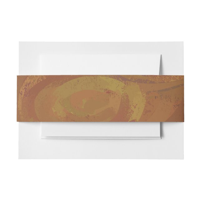 Cintas Para Invitaciones Tornillo de Carmel de Chocolate (Anverso Ejemplo)