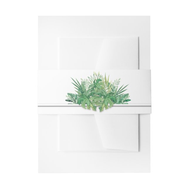 Cintas Para Invitaciones Tropical (Anverso Ejemplo)
