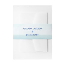 Tropical Beach Sea Blue Wedding Belly Band