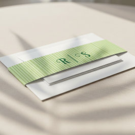 Cintas Para Invitaciones Tropical Dibujado a Mano Rosa y Verde 