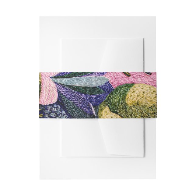 Cintas Para Invitaciones Tropical Modernism Stationery Band (Anverso Ejemplo)