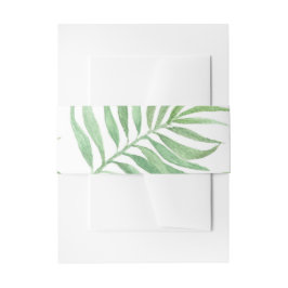 Cintas Para Invitaciones Tropical Palm Leaf Invitation Belly Band