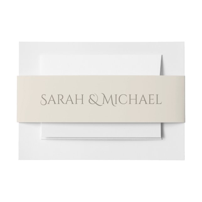 Cintas Para Invitaciones Tuscan Villa Invitation Belly Band (Anverso Ejemplo)