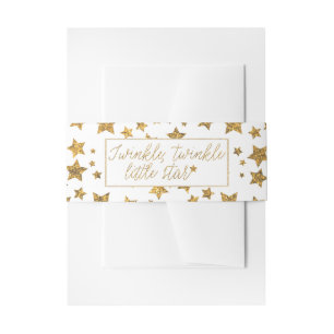 Cintas Para Invitaciones Twink, Twinkle Little Star Baby Shower