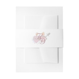 Cintas Para Invitaciones Two Hearts Catholic Wedding Invitation Belly Band