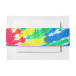 Cintas Para Invitaciones TYE DYE Bar Bat Mitzvah Envelope Envelope Band