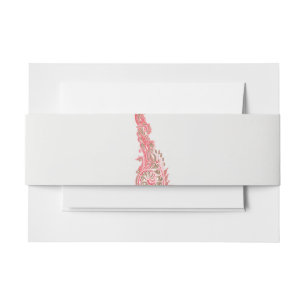 Cintas Para Invitaciones un dibujo de un pájaro con flores sobre él