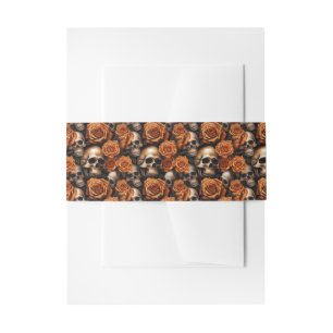 Cintas Para Invitaciones Un diseño de la serie Calavera y Rosas 9