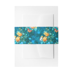 Cintas Para Invitaciones Una Hada en la Serie de Jardín Diseño 11