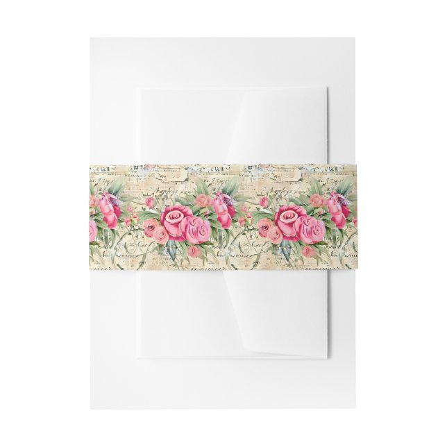 Cintas Para Invitaciones Una serie de diseño de la época de la efiemera fra (Anverso Ejemplo)