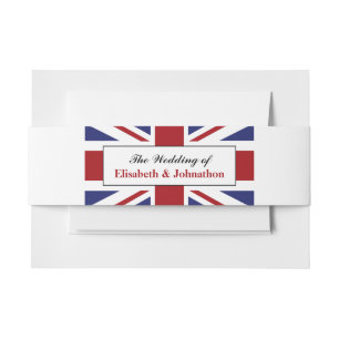 Cintas Para Invitaciones Union Jack Flag Boda británico