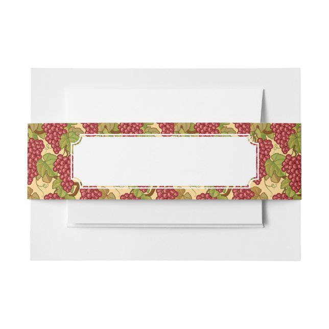 Cintas Para Invitaciones Uvas (Anverso Ejemplo)
