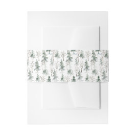 Cintas Para Invitaciones Vacaciones rusas sobre el bosque de pino