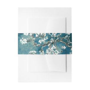 Cintas Para Invitaciones Van Gogh Almond Blossoms Oscuro Verde azulado