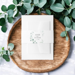Cintas Para Invitaciones Verano de guion de eucalipto ruso