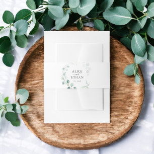 Cintas Para Invitaciones Verano de guion de eucalipto ruso