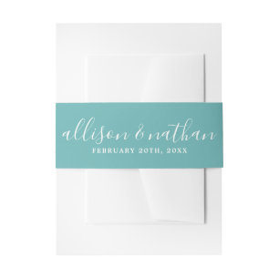 Cintas Para Invitaciones Verdadera simplicidad 1 Novia Groom Boda del Carib