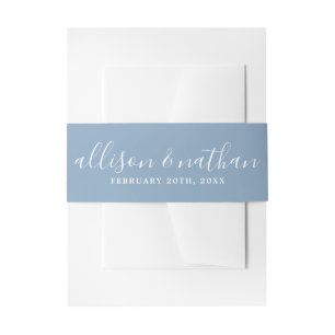 Cintas Para Invitaciones Verdadera simplicidad 1 Novia y Boda del glaciar G