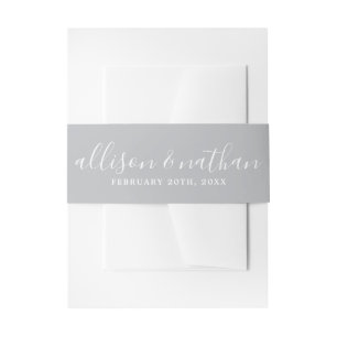 Cintas Para Invitaciones Verdadera simplicidad 1 Novia y Boda Groom Sterlin