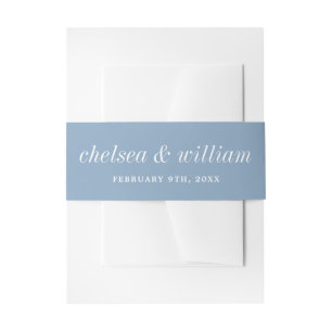 Cintas Para Invitaciones Verdadera simplicidad 2 Bride Groom Glacier Boda a