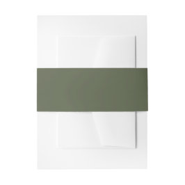 Cintas Para Invitaciones Verde Bosque Sólido