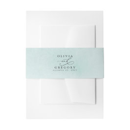 Cintas Para Invitaciones Verde frío - Textura de color azul turbio y sabio