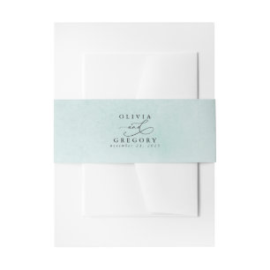 Cintas Para Invitaciones Verde frío - Textura de color azul turbio y sabio
