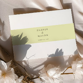 Cintas Para Invitaciones Verde vintage