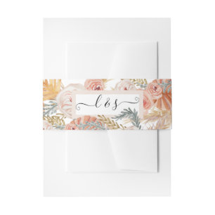 Cintas Para Invitaciones Verdor de color de agua de hierba de Floral BOHO P