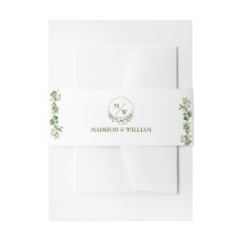 Cintas Para Invitaciones Verdor Elegante y Hermoso Boda Floral
