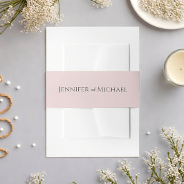 Cintas Para Invitaciones Verdor Sencillo matrimonio elegante