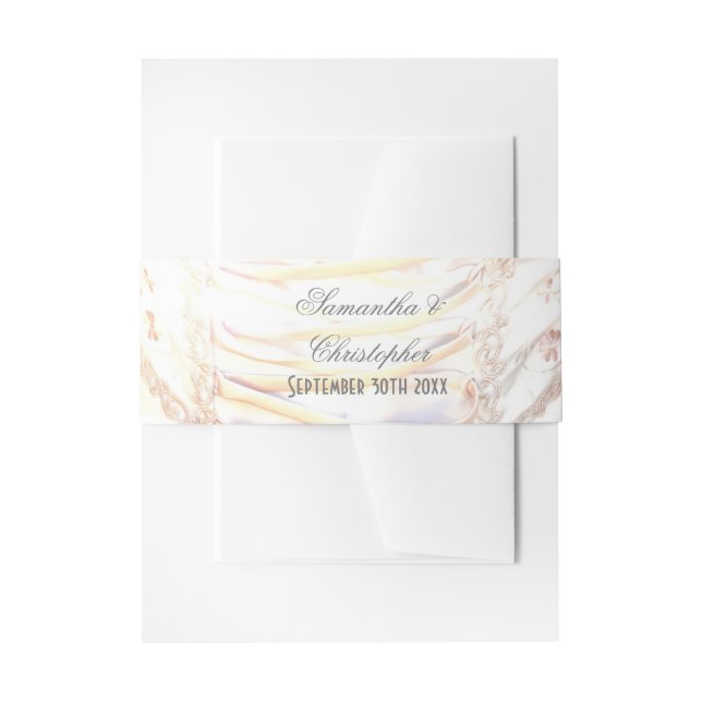 Cintas Para Invitaciones Vestimenta boda de novias lacadas (Anverso Ejemplo)