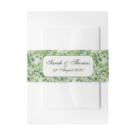 Cintas Para Invitaciones Victorian Meadow - belly band vertical