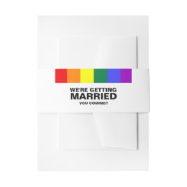 Cintas Para Invitaciones Vienes Arcoíris Boda Gay