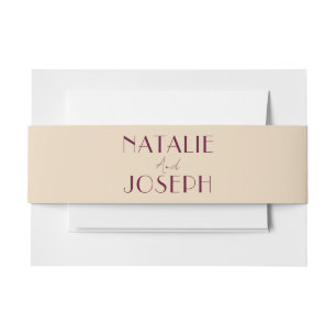 Cintas Para Invitaciones Vino Elegante Marfil Lujo Dinero Antiguo Boda de L