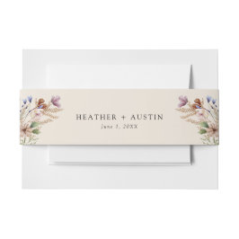 Cintas Para Invitaciones Vintage Boho Floral