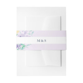 Cintas Para Invitaciones Vintage Boho Lilac Floral Boda Watercolor Art