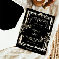 Vintage Garden Black | Boda de lujo colorido