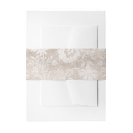 Cintas Para Invitaciones Vintage Grunge Ivory Damask