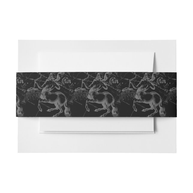 Cintas Para Invitaciones Vintage Sagittarius Constellation Map Hevelius (Anverso Ejemplo)