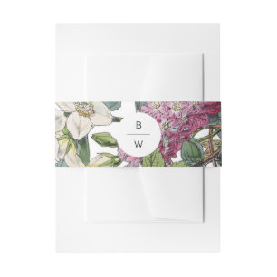 Cintas Para Invitaciones Vintage Watercolor Floral Art Boda