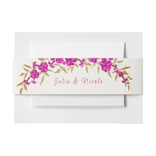 Cintas Para Invitaciones Violet Bóveda Trompeta Salvaje Flor Jardín Boda