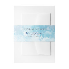 Cintas Para Invitaciones Wash acuático azul cielo