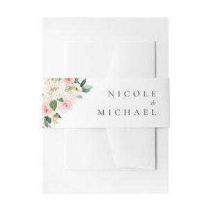 Cintas Para Invitaciones Watercolor Garden Flores Boda Primaria