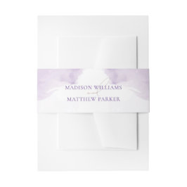 Cintas Para Invitaciones Watercolor Lavender Garden Wedding